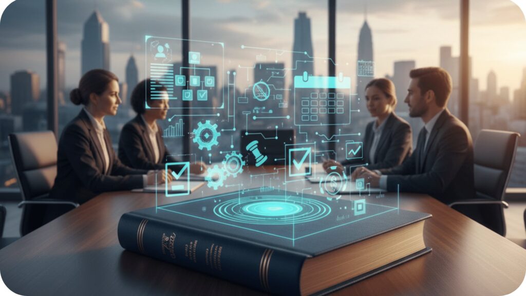 Corporate secretarial professionals assisting businesses with regulatory compliance and governance in Singapore